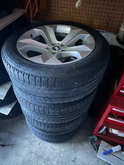 19" OEM BMW Winter Wheel & Tire Package – Michelin X-Ice – Excellent Condition Upgrade your winter d...