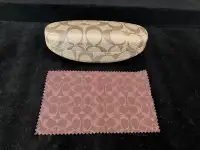 Coach Eyeglass Case with Cleaning Cloth