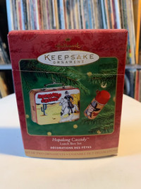 Hallmark Keepsake HOPALONG CASSIDY Lunch Box Set 2000 Xmas rare