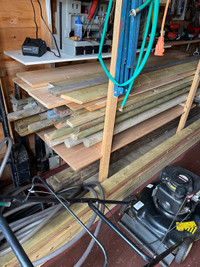 Various scrap lumber 