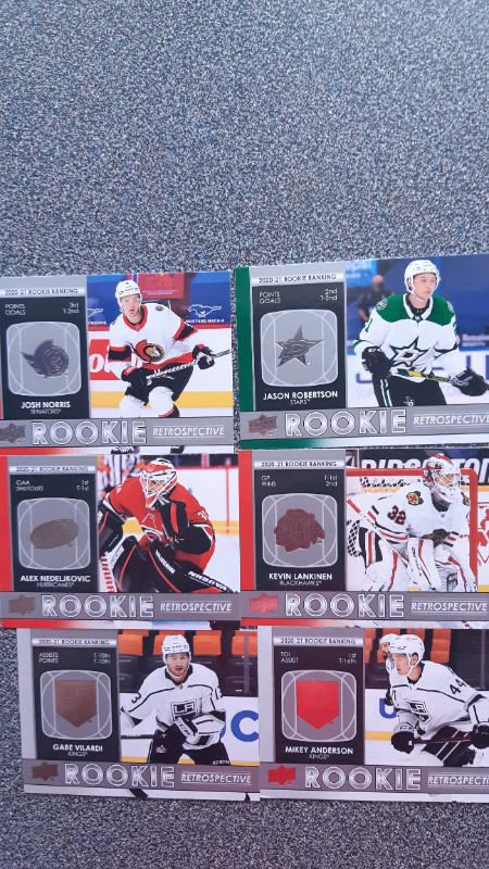 Upper Deck 2021-22 Cartes Hockey Rookie retrospective Card dans Art et objets de collection  à Lévis