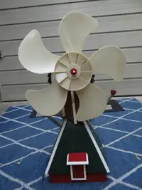 Hand made wooden windmill