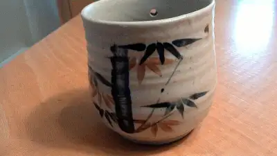 Mini Jardinière en céramique Corée pein à la main 3" x 3.5" (030, View more