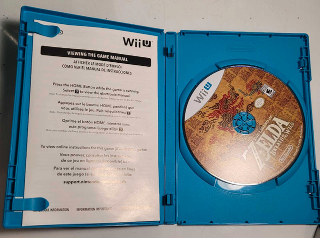 Zelda Breath Of The Wild for Wii U in Nintendo Wii U in Barrie - Image 3