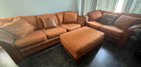 Couch, love seat and ottoman 