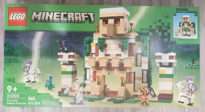 Sealed. Brand New In Box. LEGO Minecraft The Iron Golem Fortress Building Set Set# 21250 Never Opene...