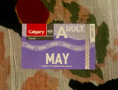 May Adult Bus Pass, View more