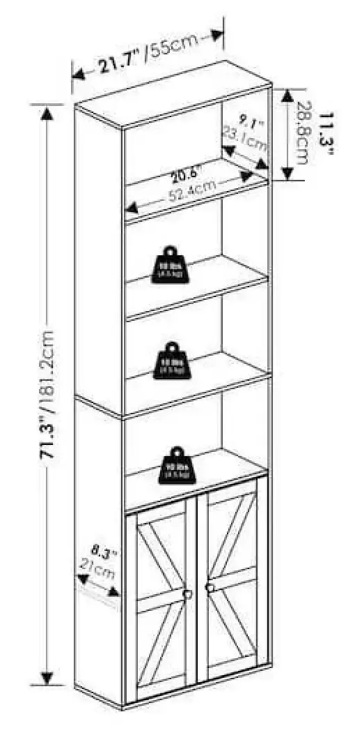 New in Box Tall White Wood 6-Shelf Bookcase in Bookcases & Shelving Units in City of Toronto - Image 4