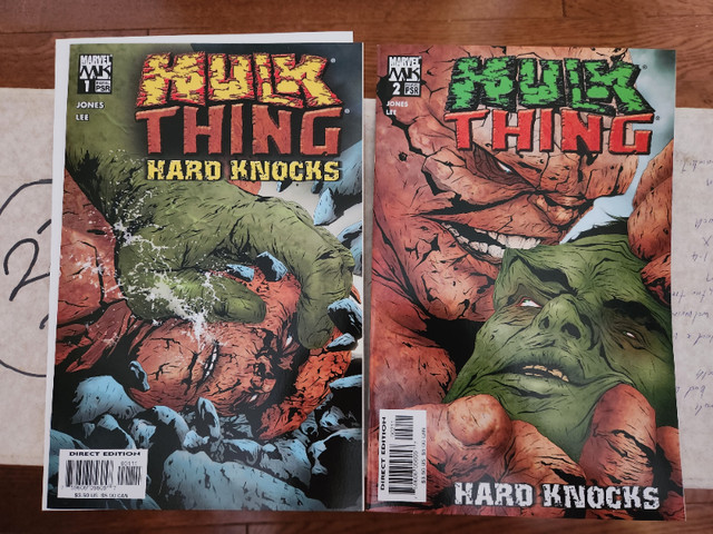 Marvel Comics hulk thing hard knocks 1, 2 in Comics & Graphic Novels in Oshawa / Durham Region