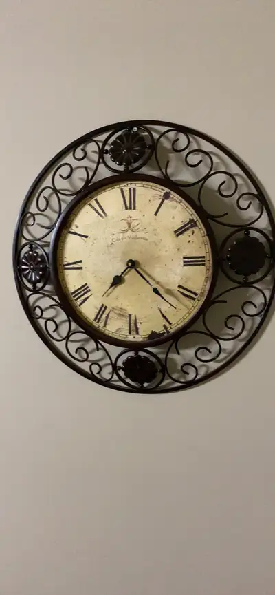 Beautiful vintage-style wall clock, View more