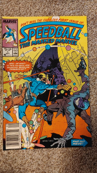 Very fine Speedball The Masked Marvel #1 Comic Book 1988 