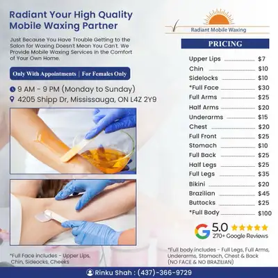 RADIANT MOBILE WAXING, View more