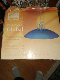 Global Blue Suspension Lamp