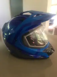 Motorcycle helmet, jacket, and gloves