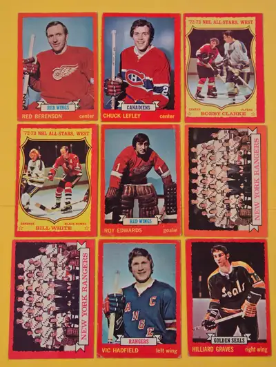 *** 1973-74 OPC NHL HOCKEY CARDS / OPeeChee / LOGOS & RINGS, View more