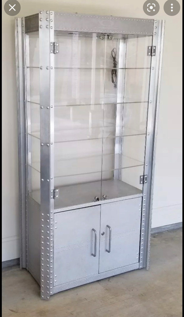 WANTED:Oakley Aluminum Display Cabinet in Hutches & Display Cabinets in Hamilton