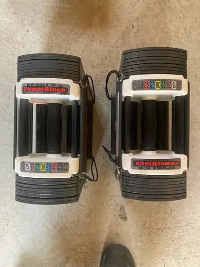 PowerBlock Dumbbells 2x50lbs, View more