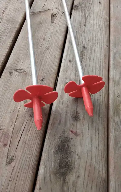 bâtons/ pôles de ski alpin pour enfants vintage, View more