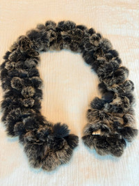 Vintage Rabbit Fur Remnants Scarf