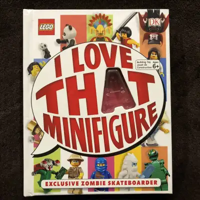 LEGO : I Love That Minifigure Hardcover *DOES NOT INCLUDE ZOMBI MINIFIGURE* In excellent condition
