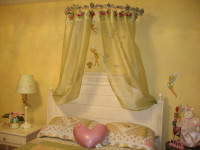 Canopy with Sheers and butterfly hooks