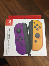 Nintendo Switch Joy-Con Controller Purple and Orange Brand New