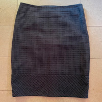 Brooks Brothers Knee Length Pencil Skirt - Black/Gray Sz. 14