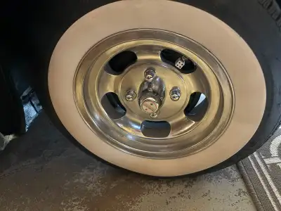 These tires are like new. They also come with the rims shown in the picture. They came off of my 196...