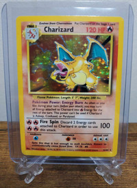 Charizard and Blastoise Unlimited Holo Rare Pokémon Cards WOTC
