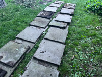 Free - 2x2' concrete patio stones