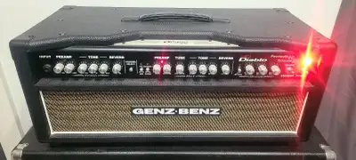 Guitar Amp, Genz Benz Tube amp and Fender 4 X 12 Speaker Cabinet, View more