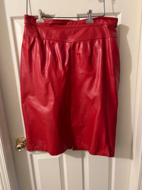 Red HotWomen’s  Leather Skirt