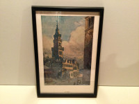 Vintage Framed Print Glasgow