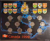 1999 CANADIAN QUARTER SET 