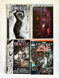 Lot de 4 magazines L Twilight Zone, Tomb of Dracula...