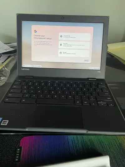 Small Lenovo Chromebook Laptop & New Charger, View more