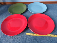 Four 10 inch dia. Dinner Plates, Microwave and Dishwasher safe