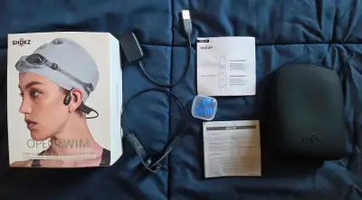 Shokz OPENSWIM Bone Conduction Open-Ear Mp3 Swimming Headphones, View more