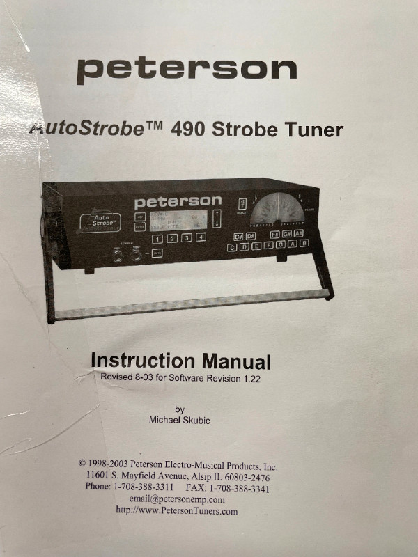 Peterson Model 490 Autostrobe Tuner in Pro Audio & Recording Equipment in City of Toronto - Image 4