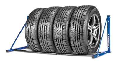 Never used Certified non-folding Wall mountable Tire rack is available. Good for storing four tires....