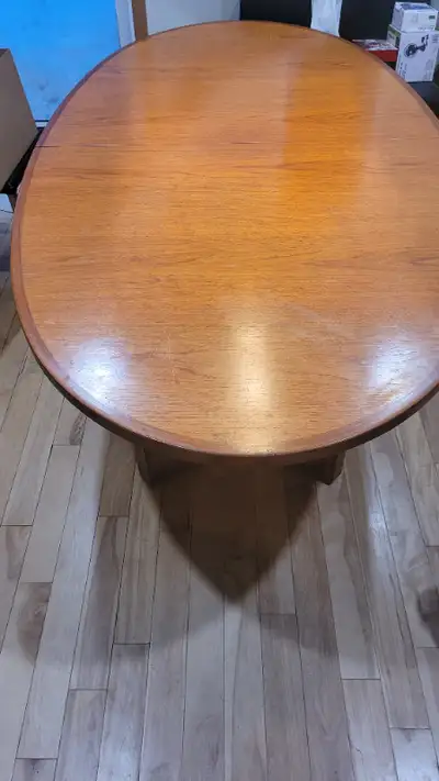 Teak dining room table, View more