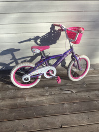 Two 14 inch girls bicycles