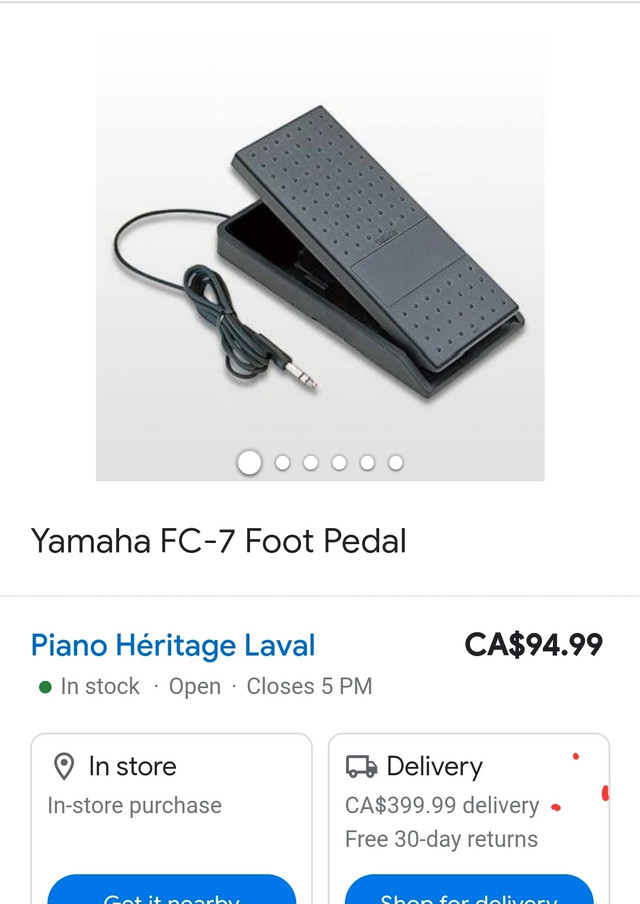 YAMAHA FC7 Expression/ Volume Pedal  dans Pianos et claviers  à Ville de Montréal - Image 3