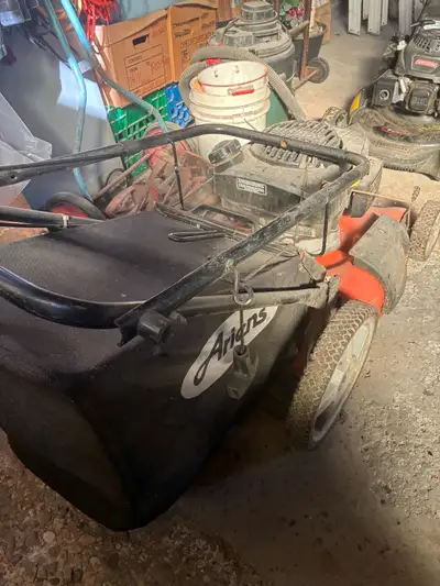 Gas powered lawnmower, View more