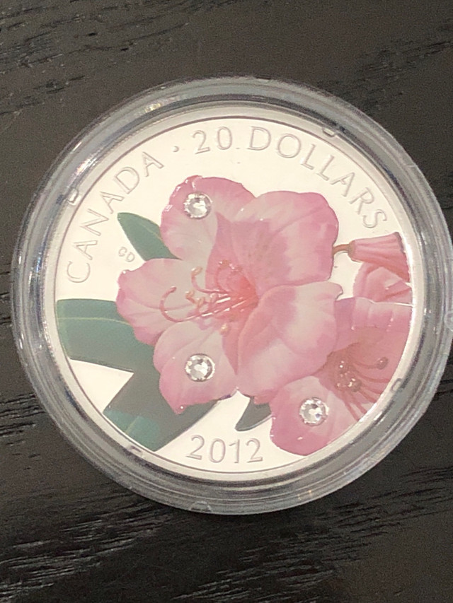 2012 $20 fine silver coin Rhododendron in Arts & Collectibles in Belleville