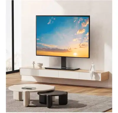 Universal Swivel TV Stand Base, Table Top TV Stand for 37 to 65,70,75 inch LCD LED TVs, Height Adjus...