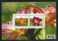 TIMBRE FEUILLET CANADA No. 2526 Les Dhalias