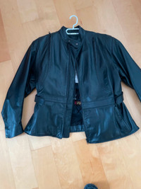 Woman’s Leather Motorcycle Jacket