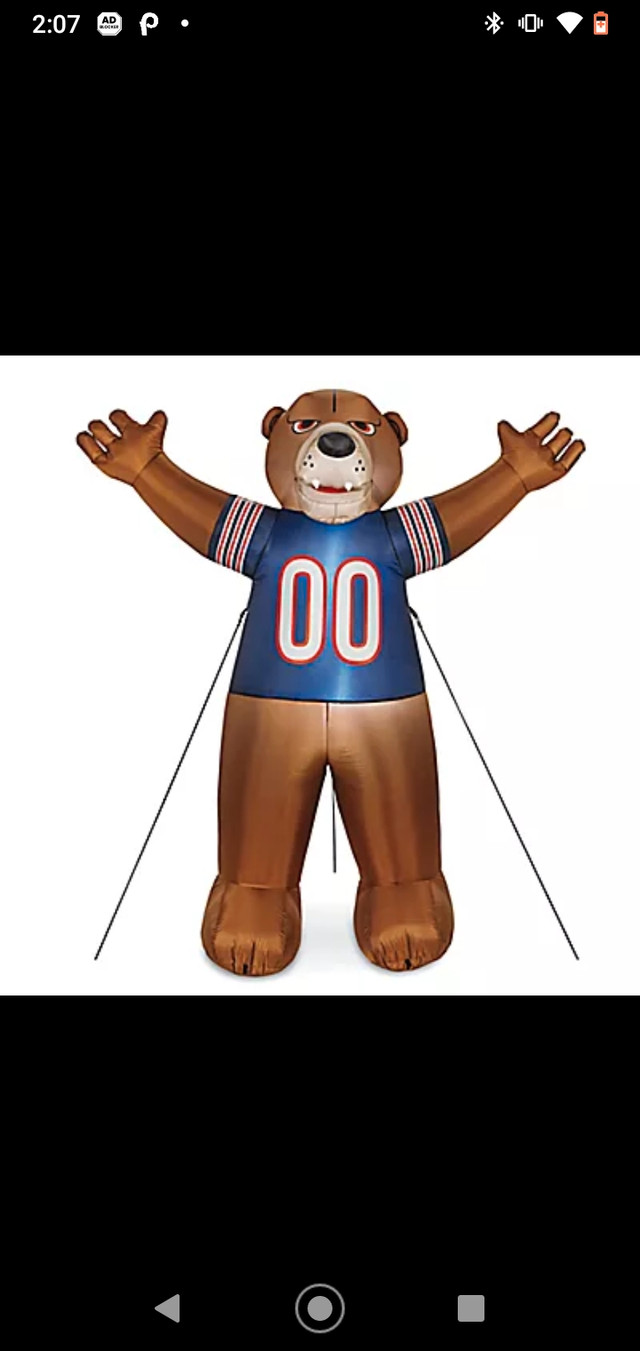 Inflatable NFL Mascot - Chicago Bears  in Other in Mississauga / Peel Region