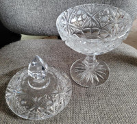 Bohemia Crystal Vintage Pedestal Candy Dish